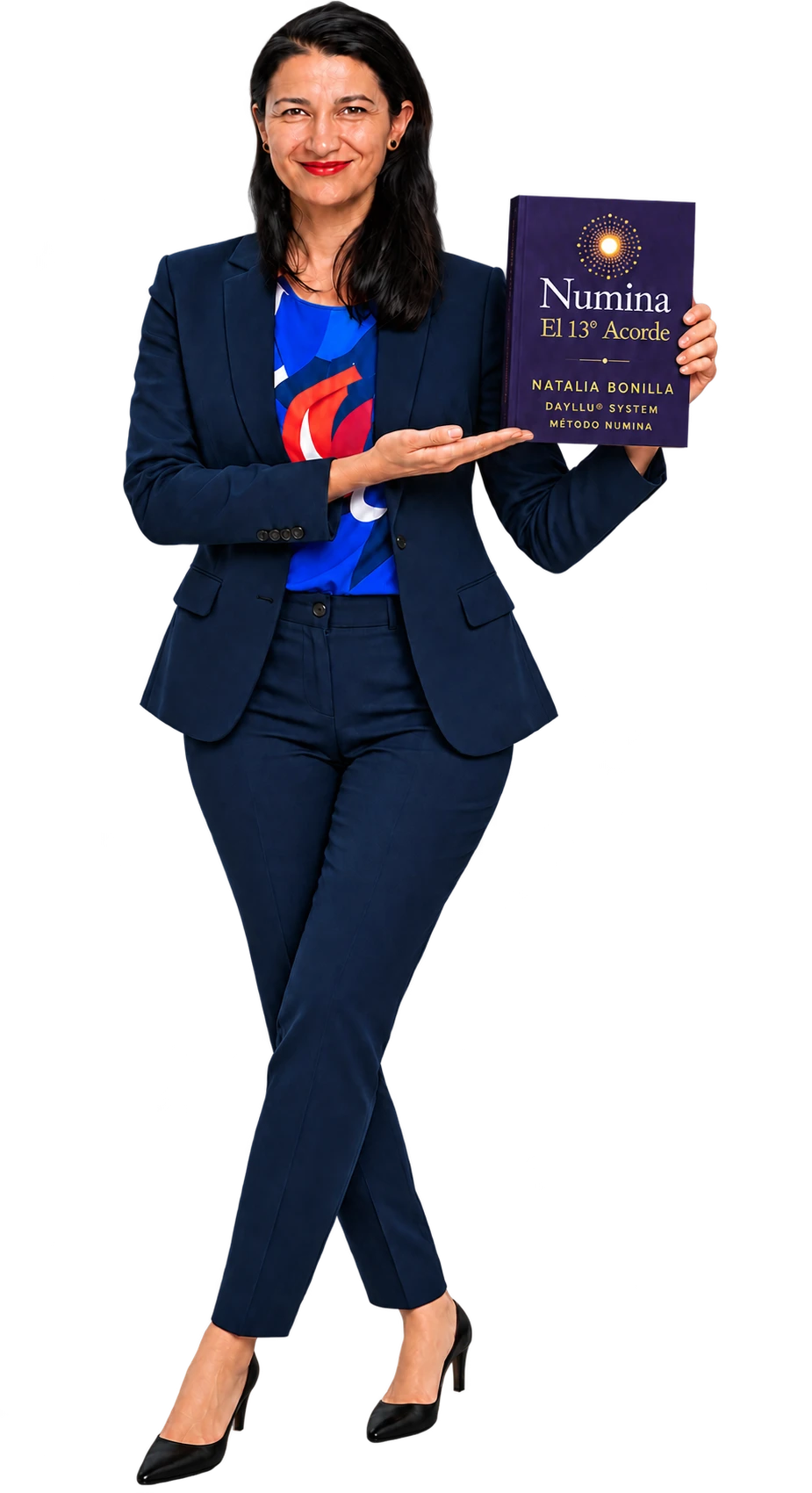 Natalia Bonilla con el libro Numina, El Acorde 13